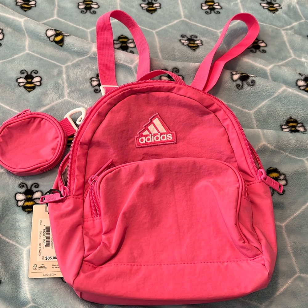 Small pink backpack